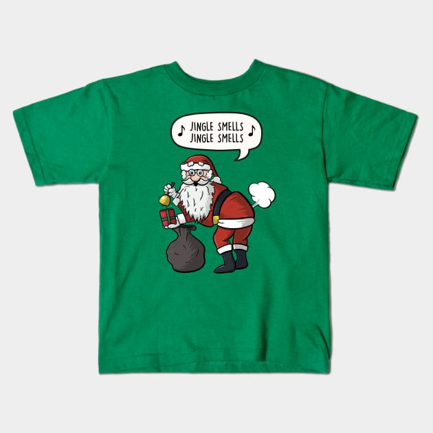 Jingle Smells Kids T-Shirt by LEFD Designs